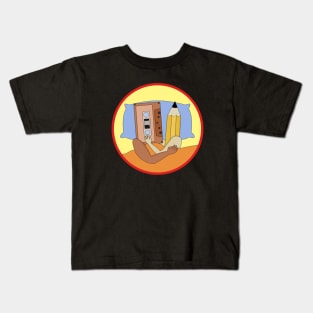 Cassette Tape and Pencil Rewind Love Kids T-Shirt